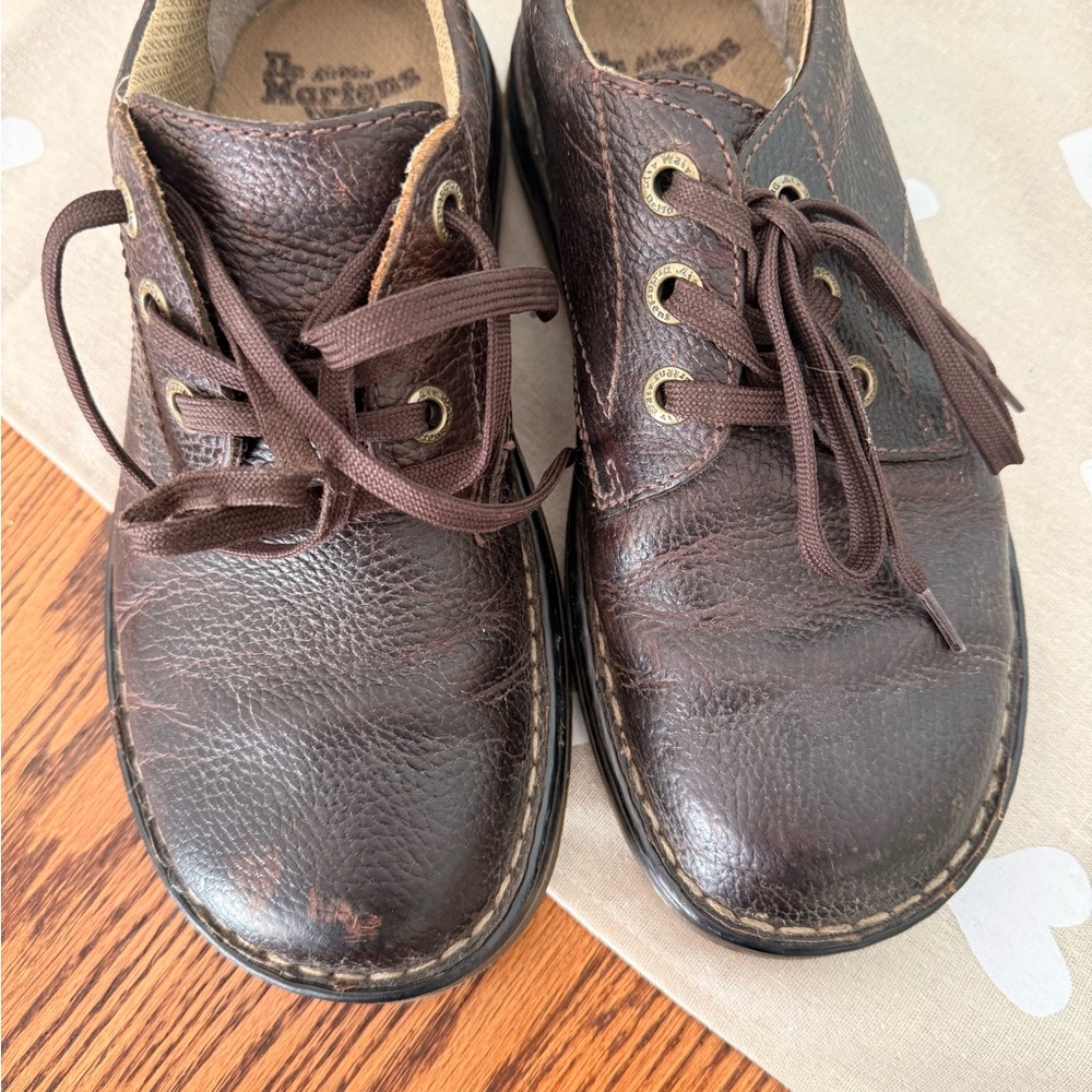 Dr. Martens Brown Leather Derby Shoes